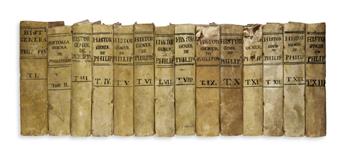 PHILIPPINES  CONCEPCIÓN, JUAN DE LA. Historia General de Philipinas. 14 vols. 1788-92.  Murillo Velarde map in well-executed facsimile.